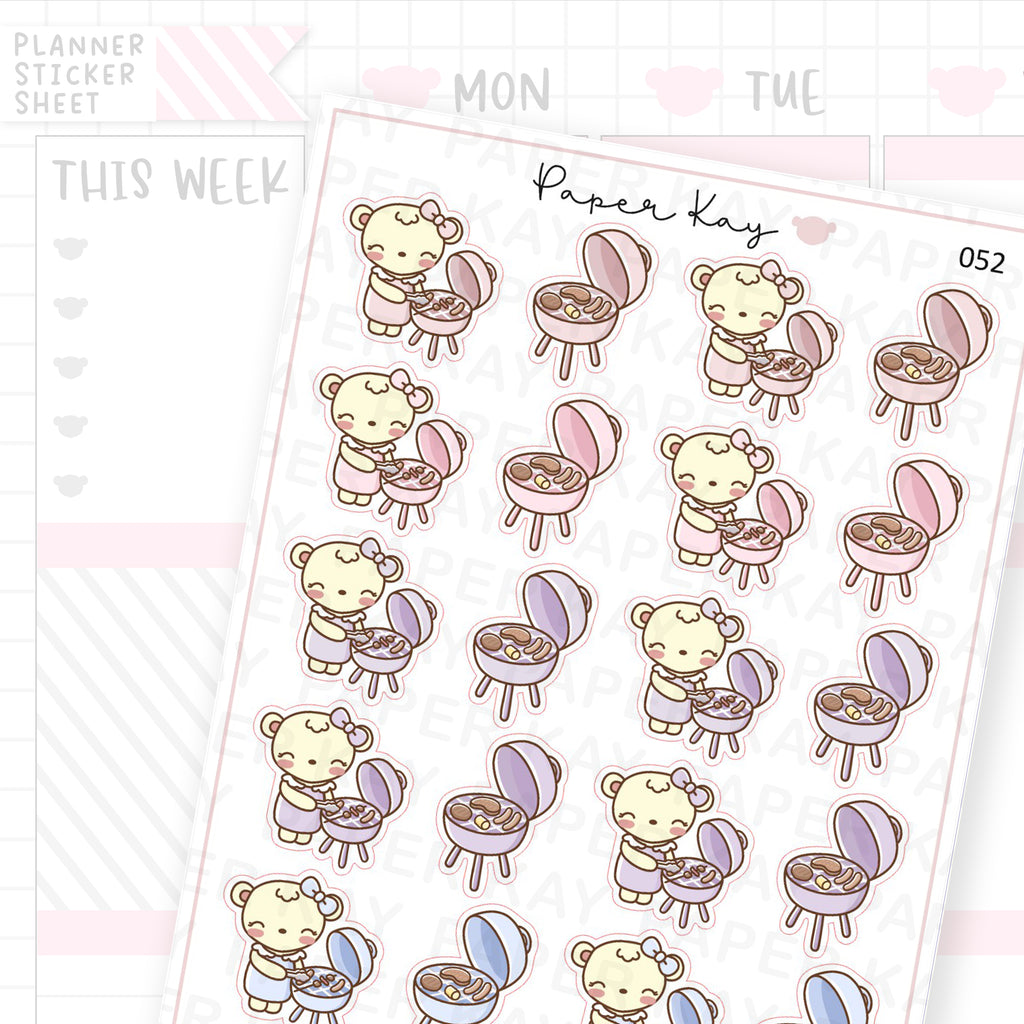Barbecue / BBQ / Grill Sticker Sheet