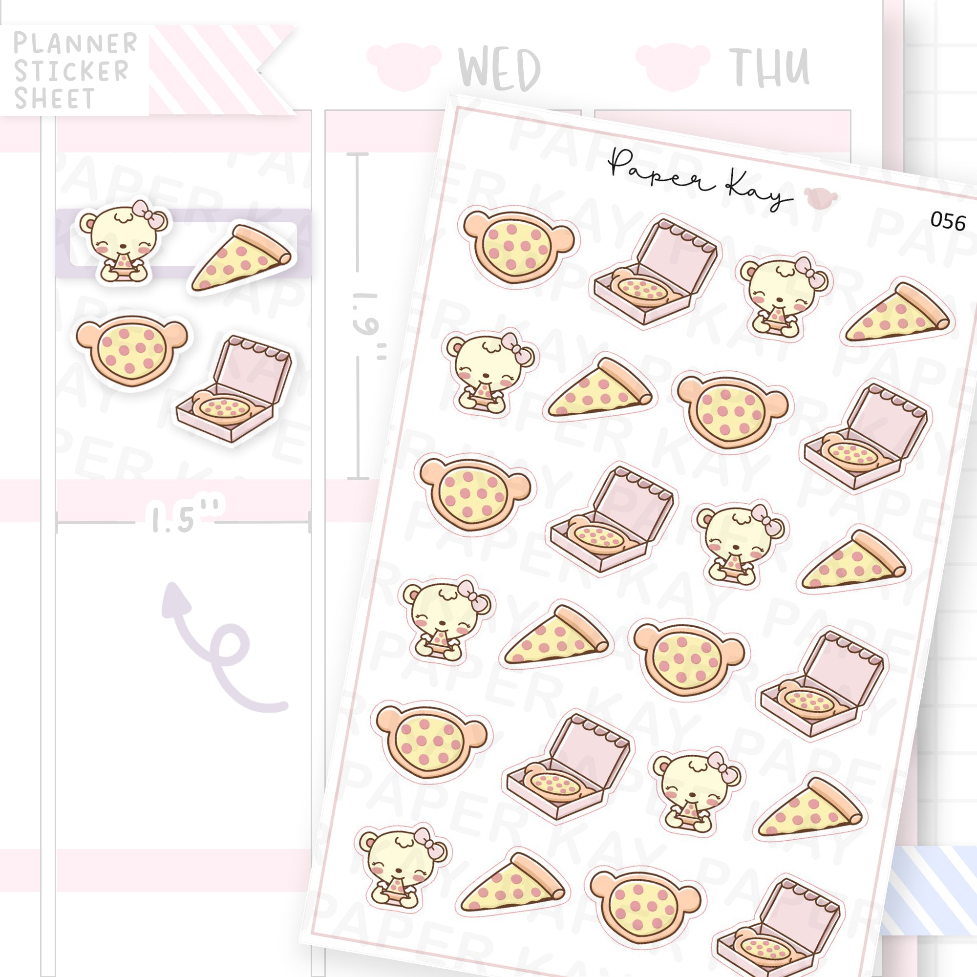Pizza Sticker Sheet