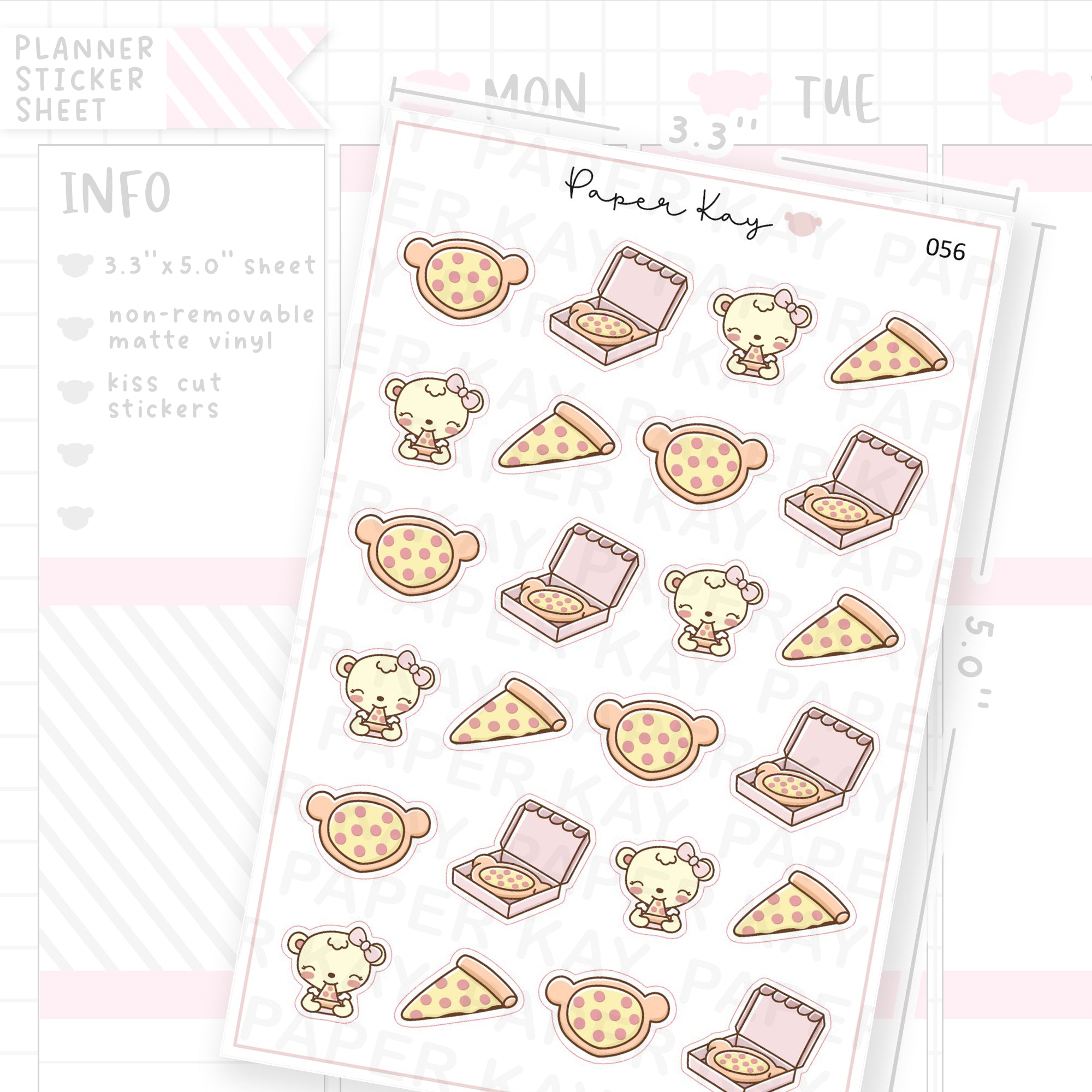 Pizza Sticker Sheet