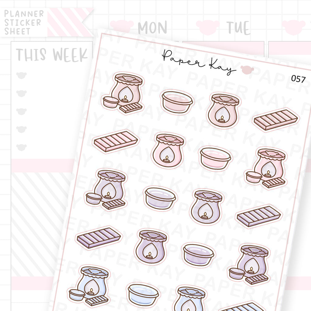 Wax Melt / Wax Warmer Sticker Sheet