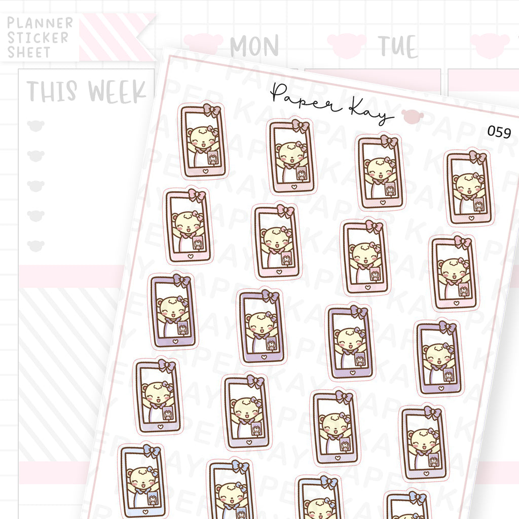 Phone / Video Call Sticker Sheet