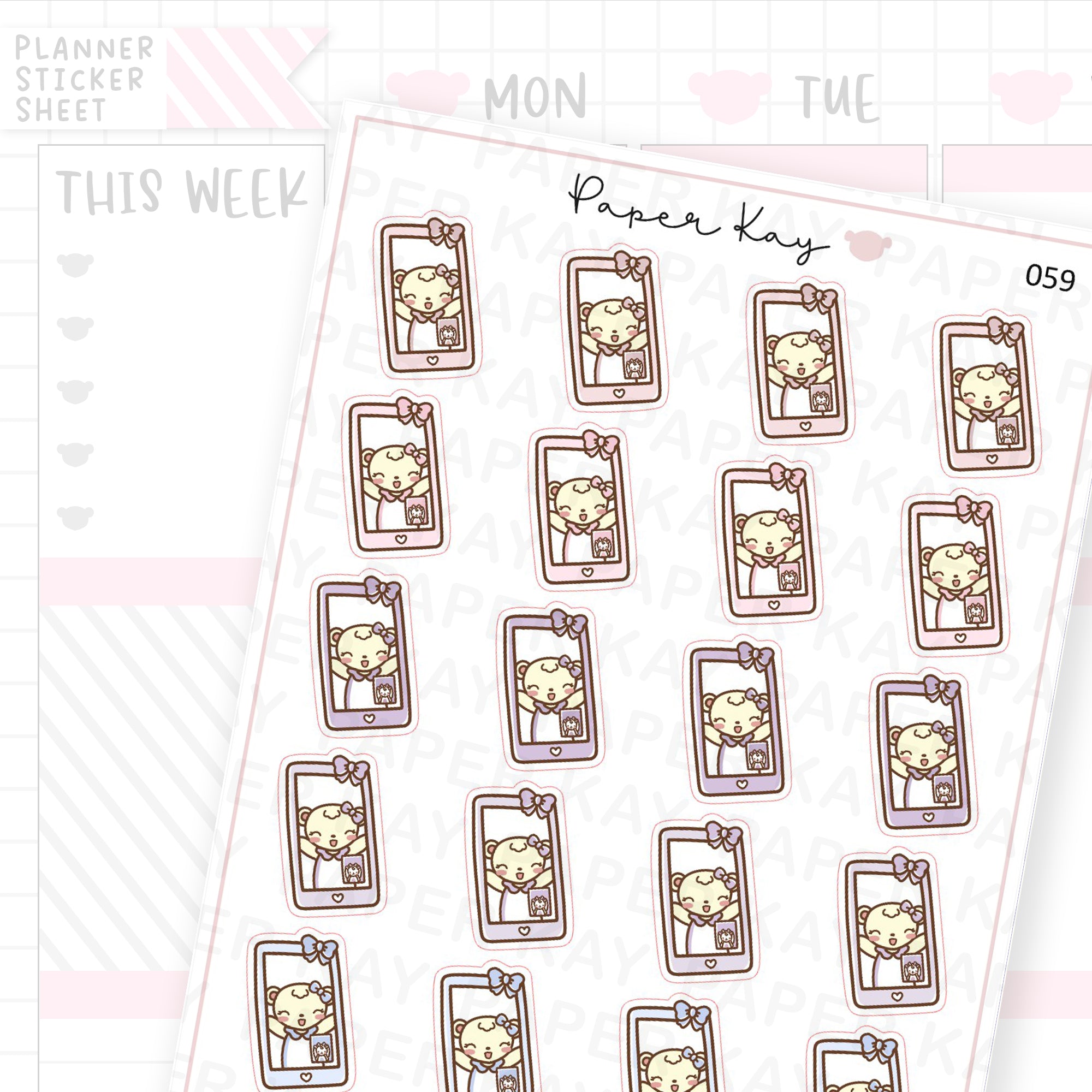 Phone / Video Call Sticker Sheet