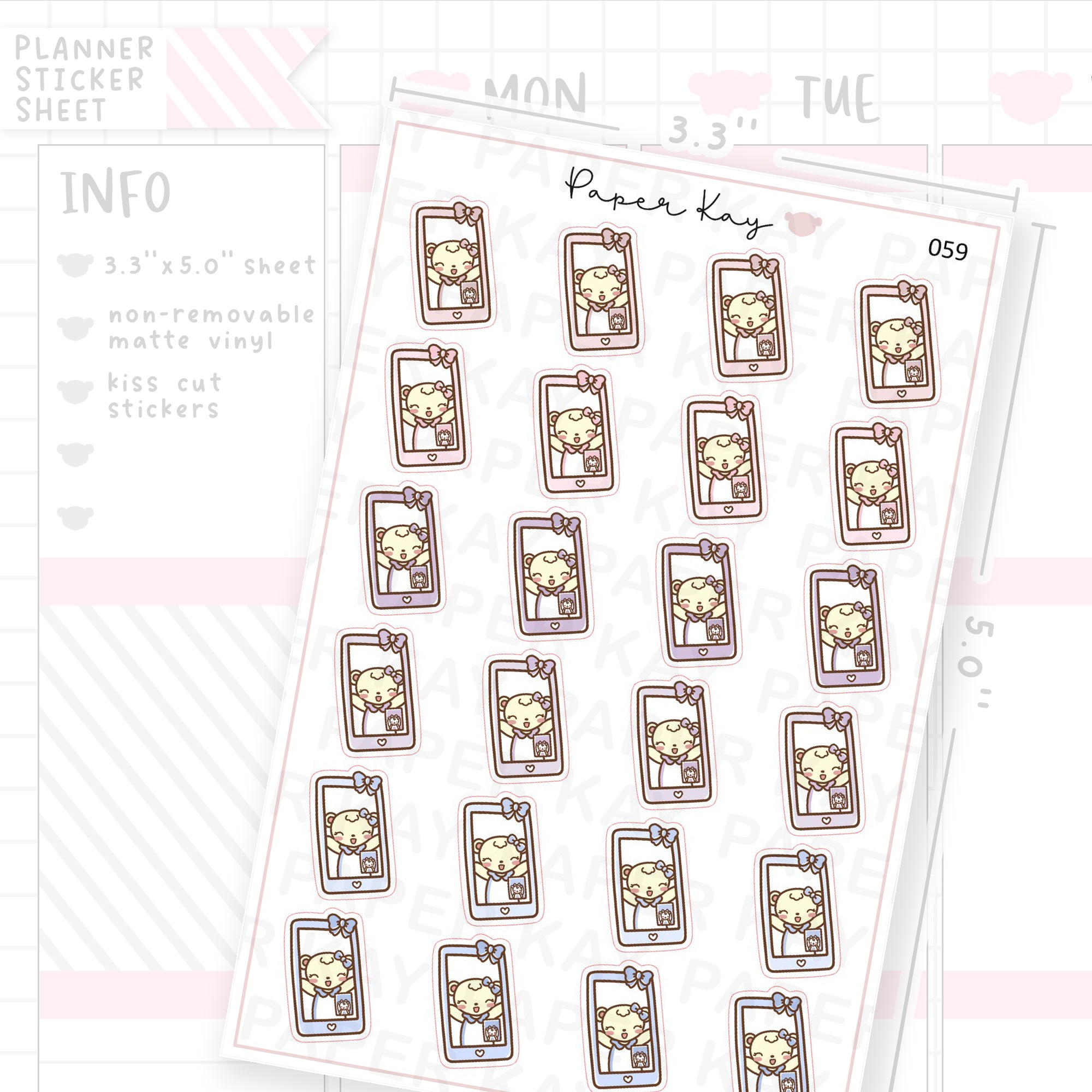 Phone / Video Call Sticker Sheet
