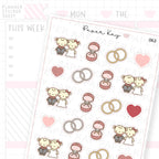 Wedding / Engagement Sticker Sheet