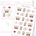 Wedding / Engagement Sticker Sheet