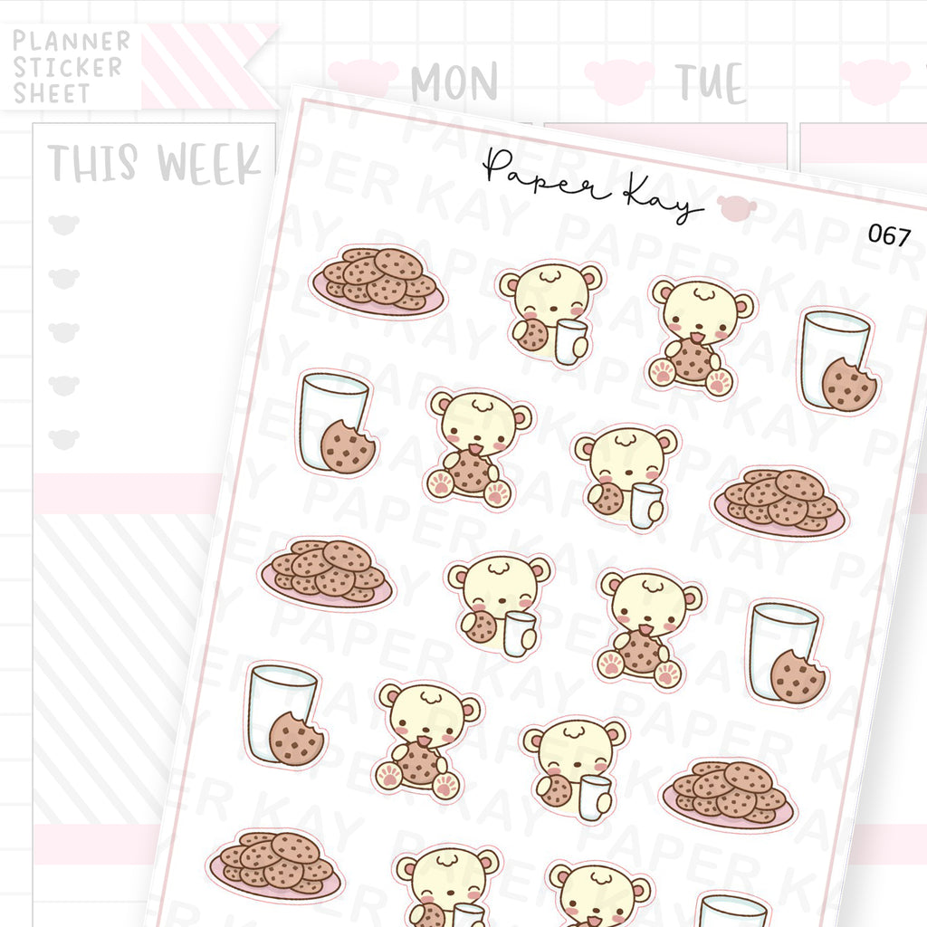 Milk and Cookies Sticker Sheet