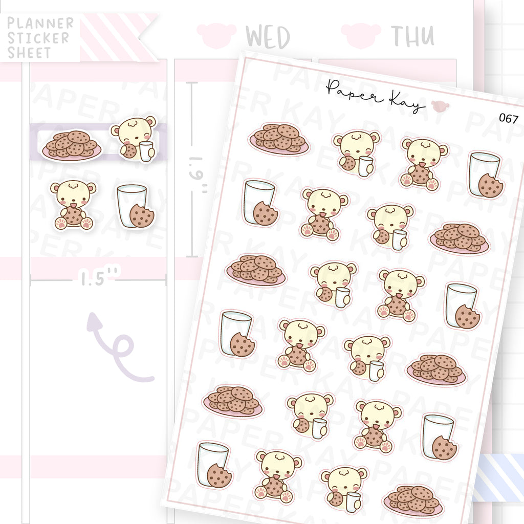 Milk and Cookies Sticker Sheet
