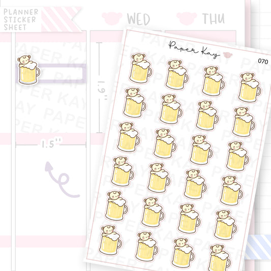 Beer Stein Sticker Sheet