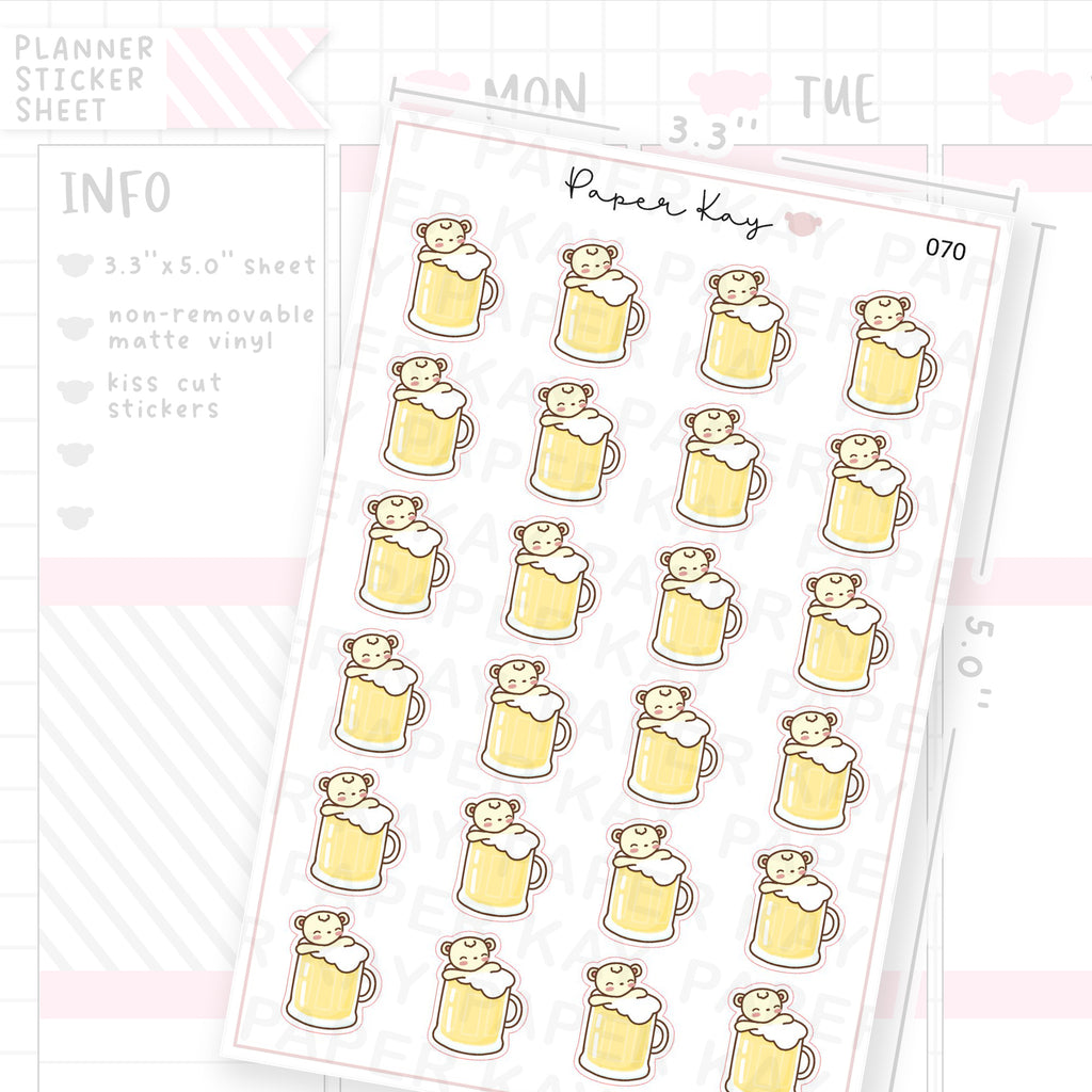 Beer Stein Sticker Sheet