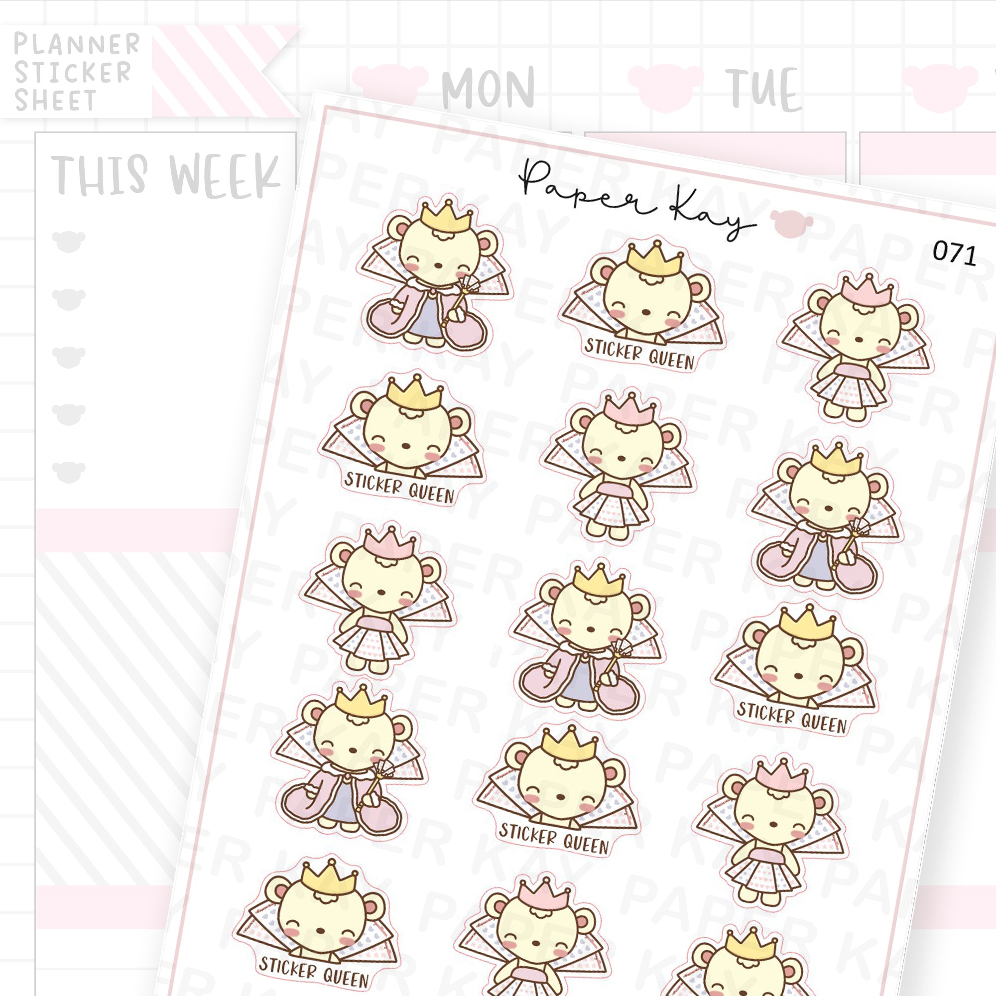 Sticker Queen Sticker Sheet