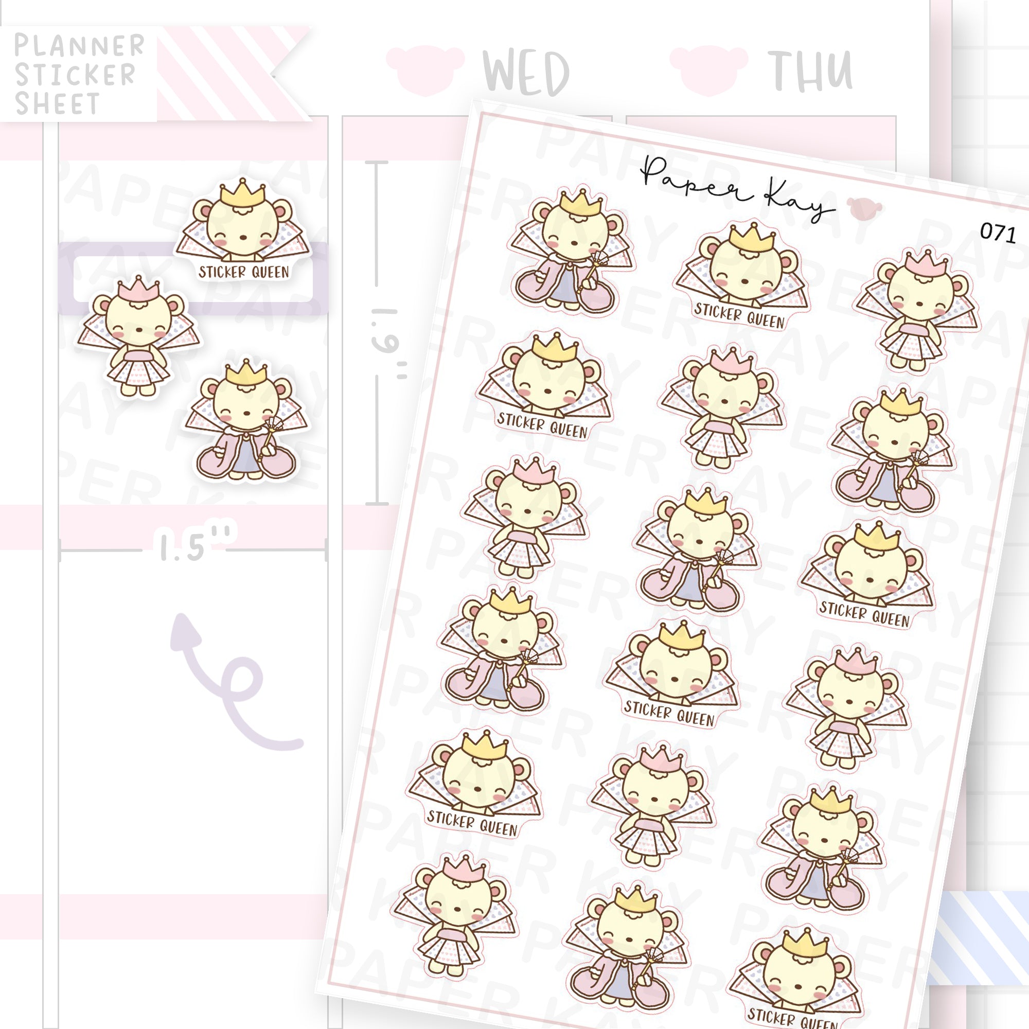 Sticker Queen Sticker Sheet