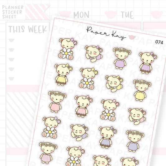 Spring Daisy Sticker Sheet