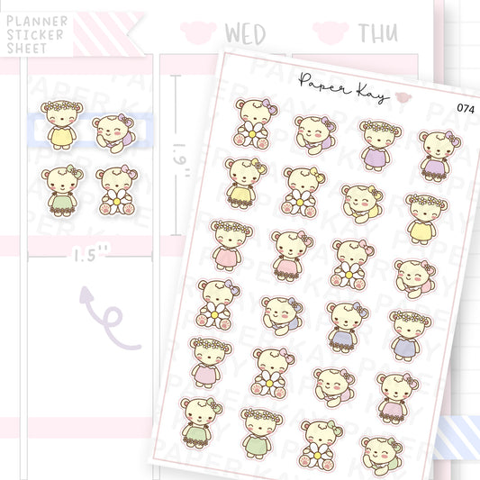 Spring Daisy Sticker Sheet