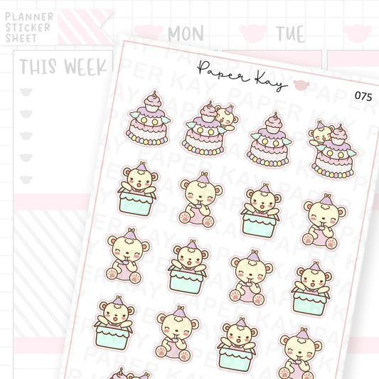 Birthday Sticker Sheet