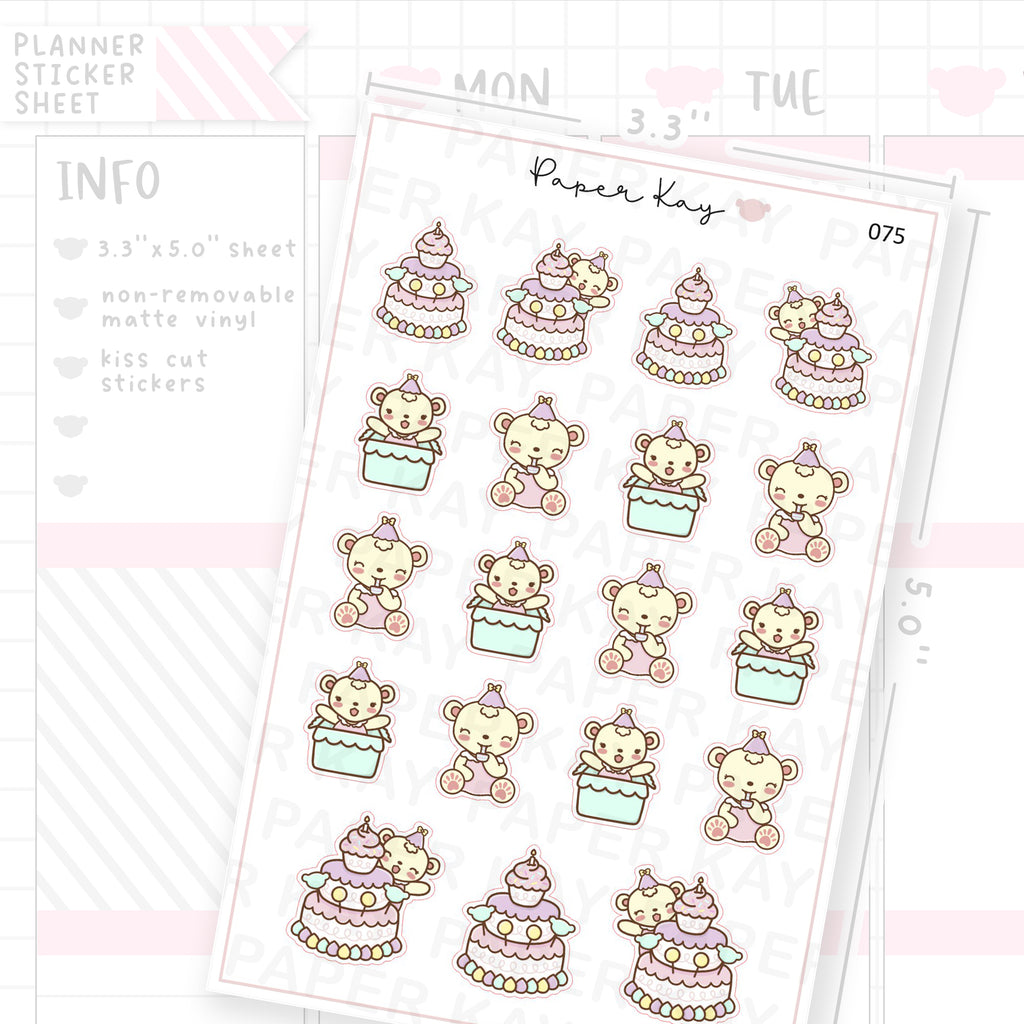 Birthday Sticker Sheet