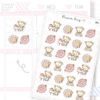Tea Cup and Pot Sticker Sheet