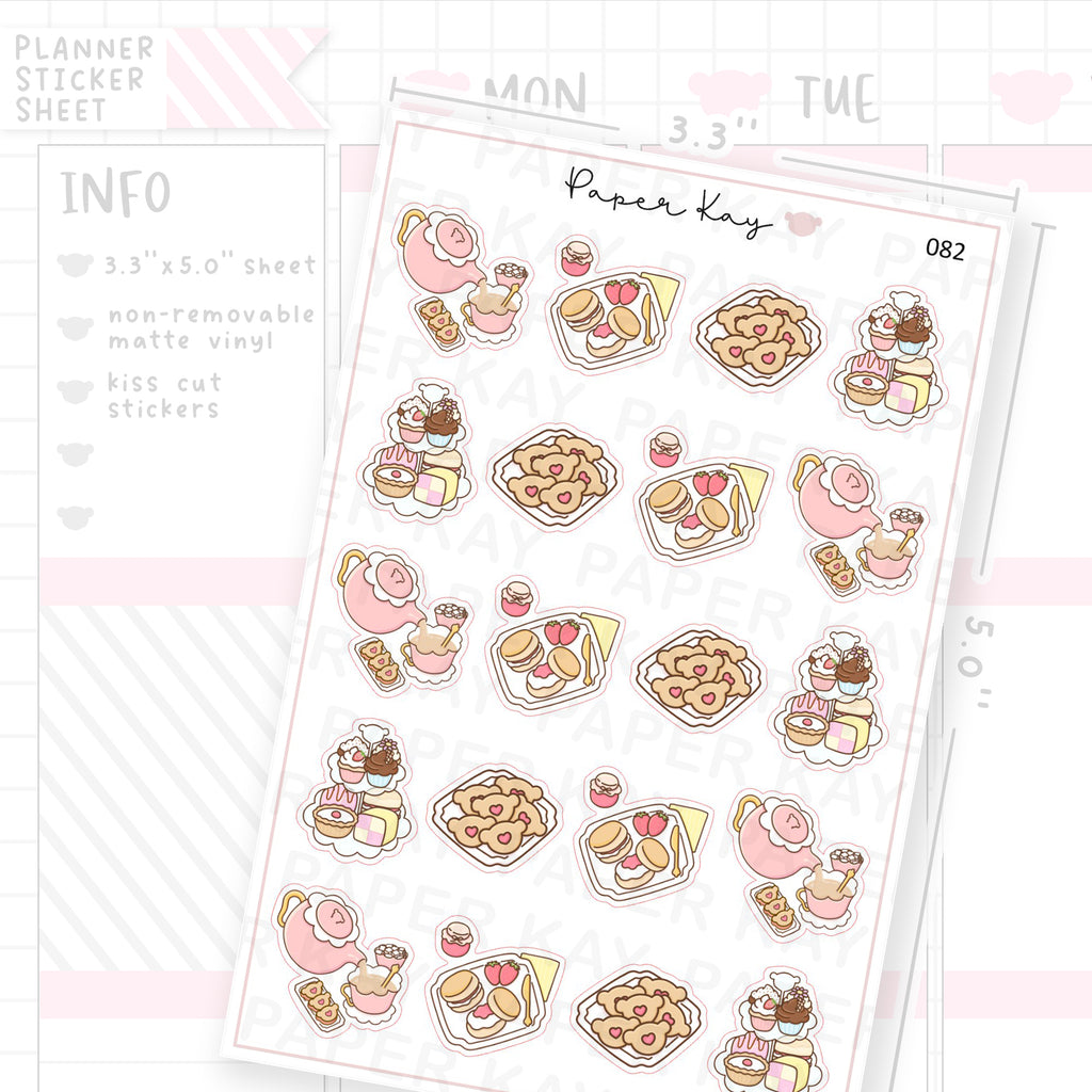 Afternoon Tea Sticker Sheet