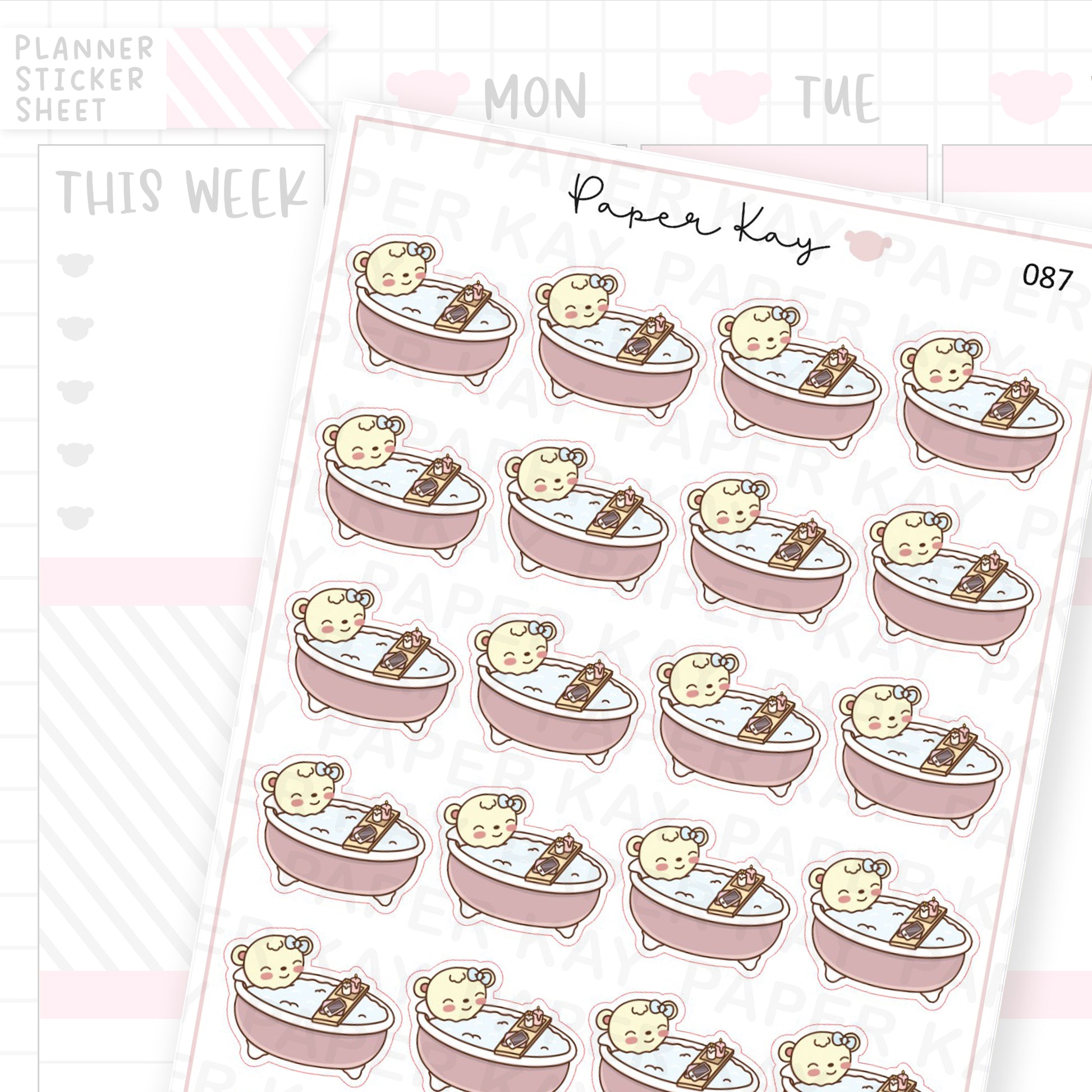 Bath Time Sticker Sheet – Paper Kay