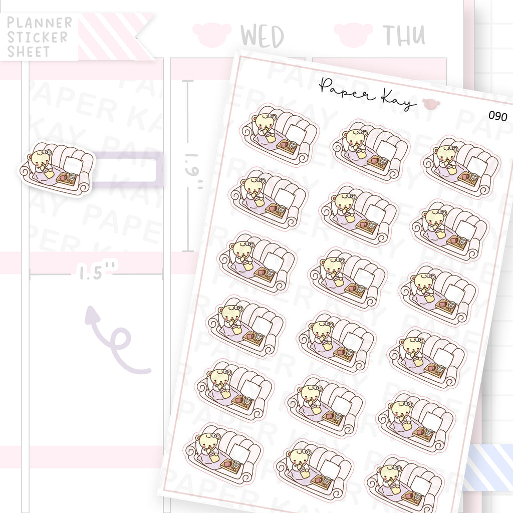 Couch Potato / Snacking Sticker Sheet