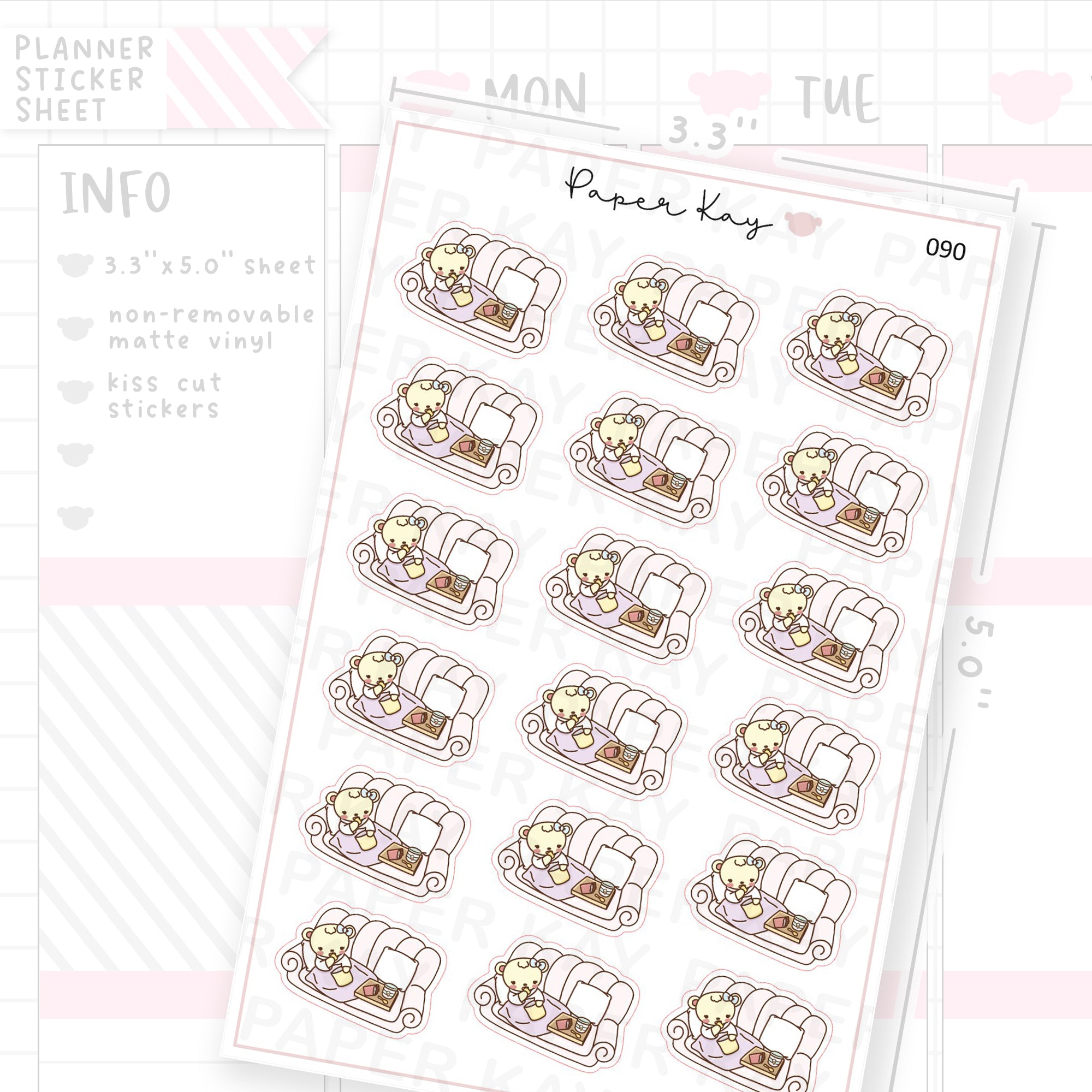 Couch Potato / Snacking Sticker Sheet