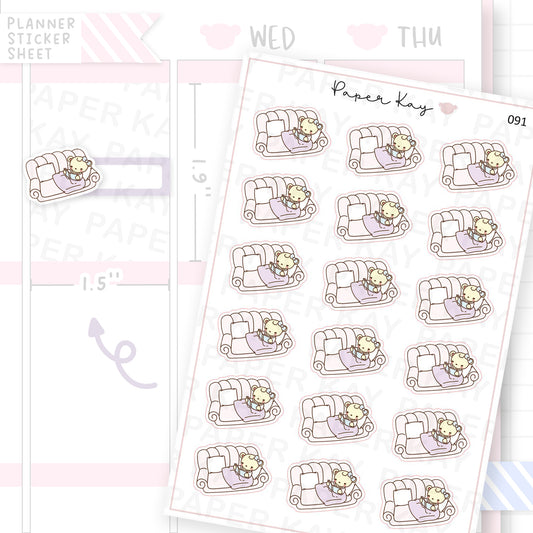 Cosy Reading Sticker Sheet