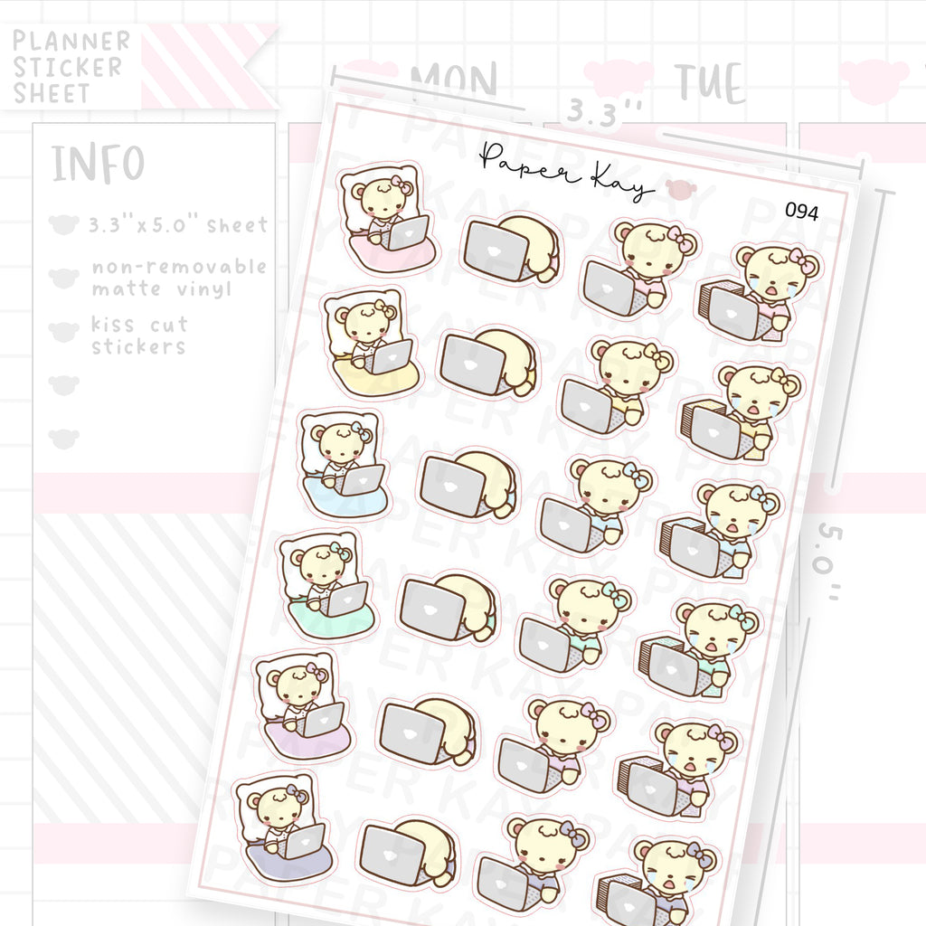 Laptop / Work Sticker Sheet