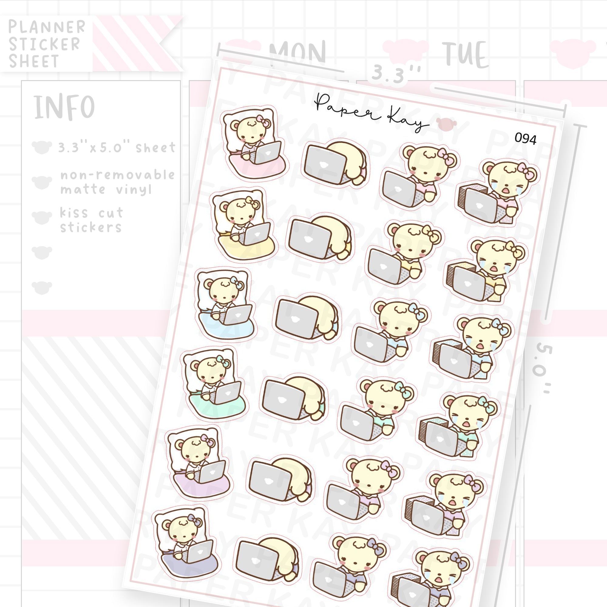 Laptop / Work Sticker Sheet