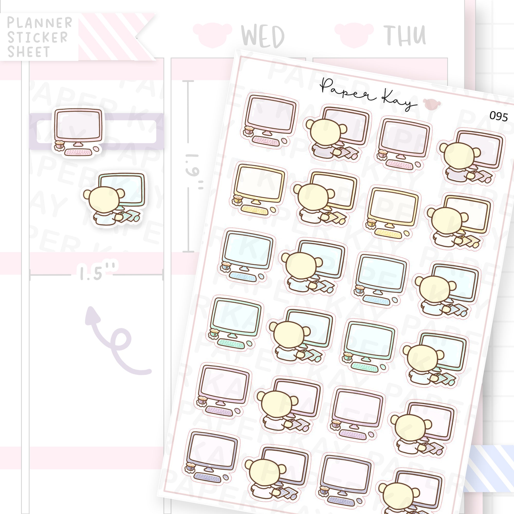 Computer / Work Sticker Sheet