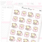 Cosy / Lazy Day Sticker Sheet