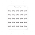 (PM064) Glasses / Opticians - Tiny Minimal Icon Stickers