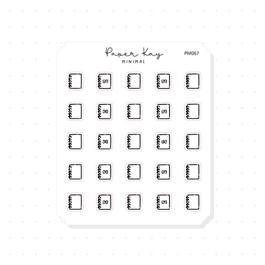 (PM067) Rings/Disc Planner - Tiny Minimal Icon Stickers