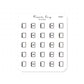 (PM067) Rings/Disc Planner - Tiny Minimal Icon Stickers