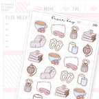 Cosy / Lazy Day Doodle Sticker Sheet