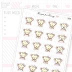 Sad / Upset Mood Sticker Sheet