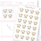 Unwell / Nauseated Mood Sticker Sheet
