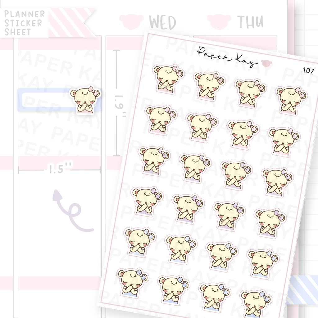 Praying Sticker Sheet