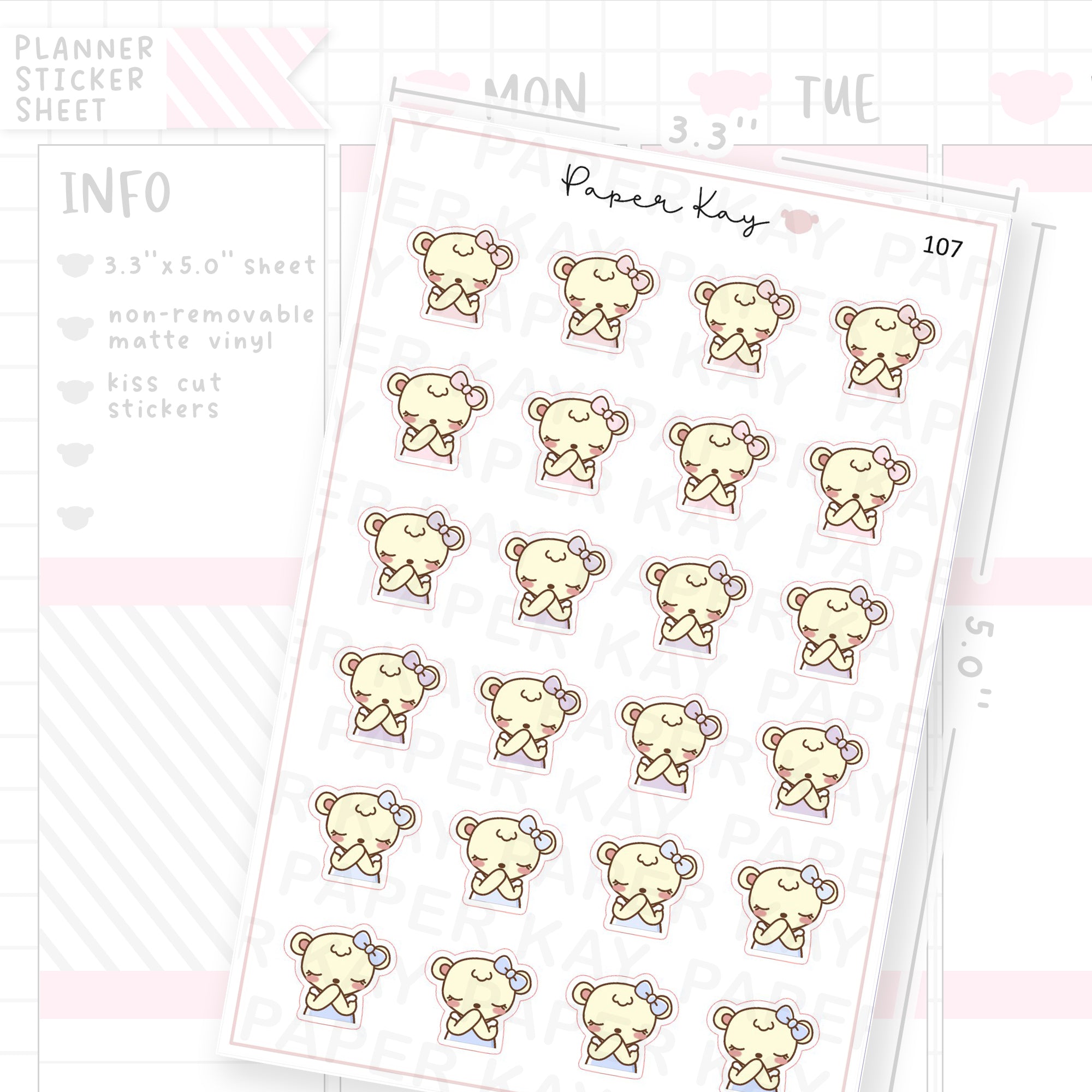 Praying Sticker Sheet