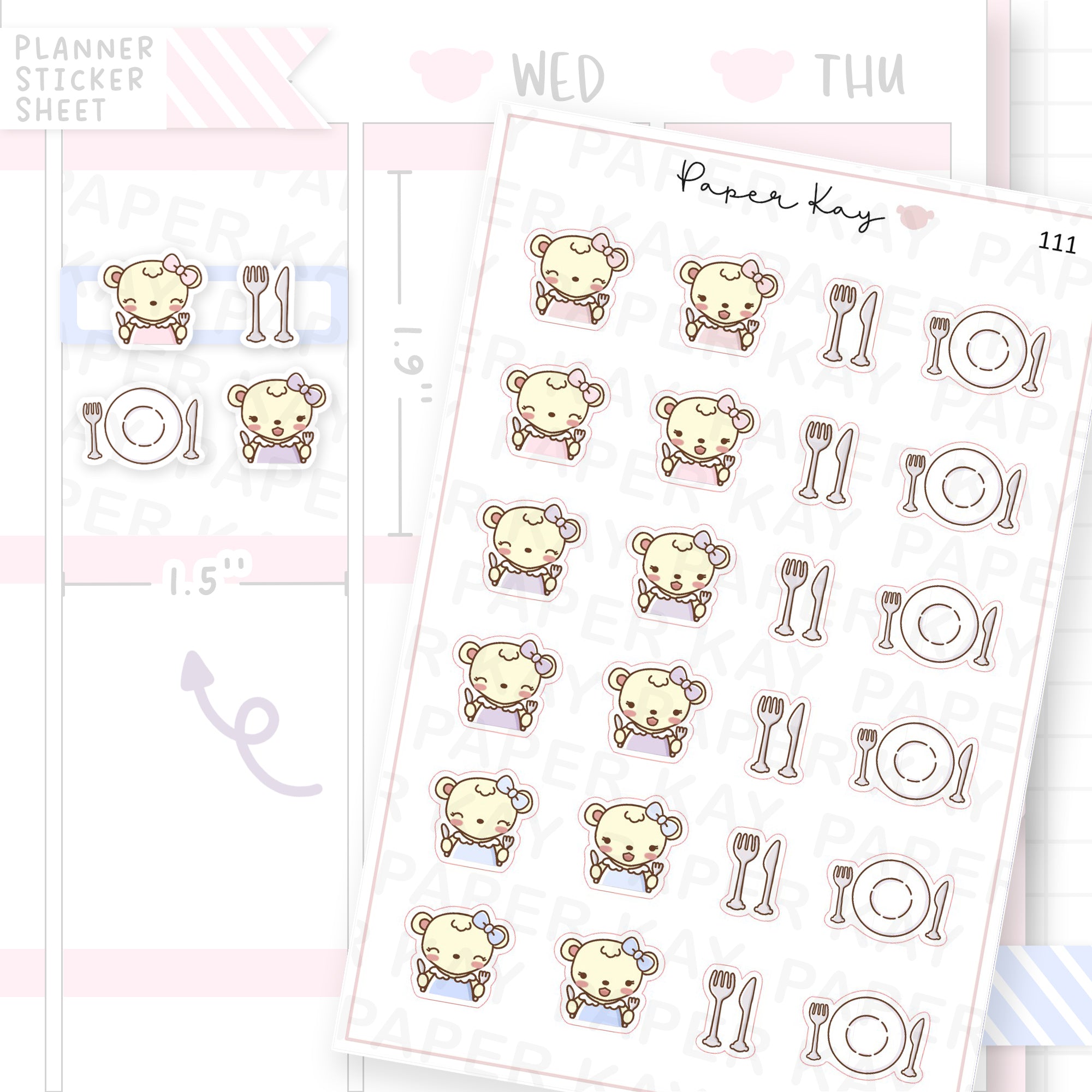 Meal Time Sticker Sheet