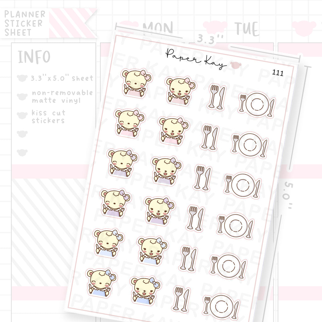 Meal Time Sticker Sheet