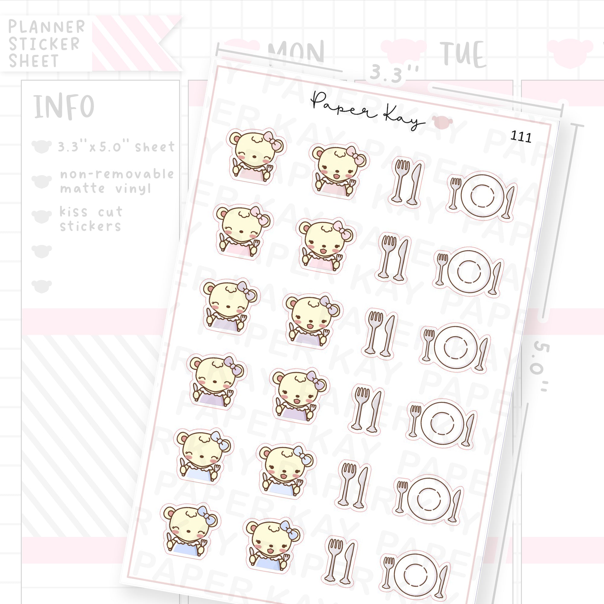 Meal Time Sticker Sheet