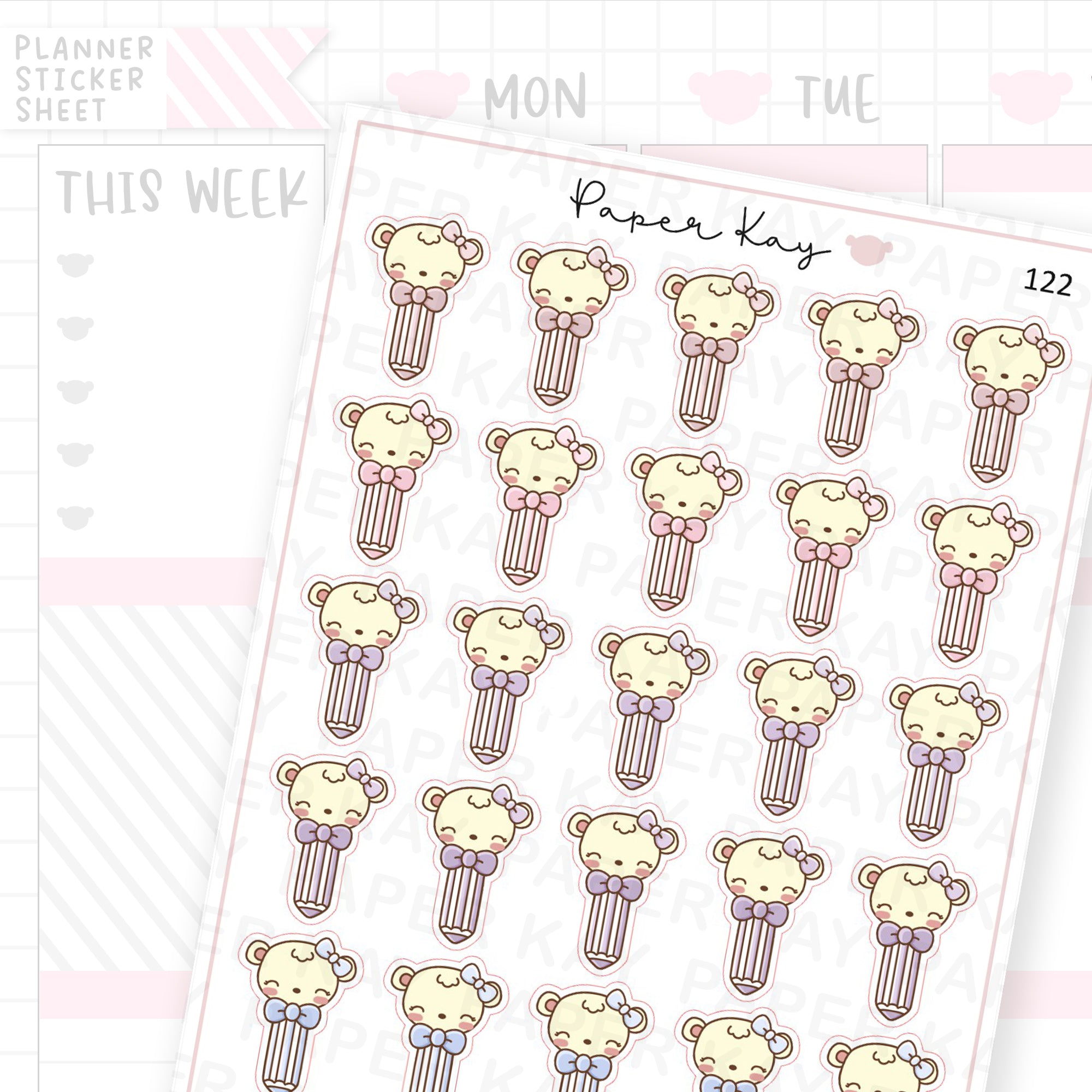 Pencil Sticker Sheet