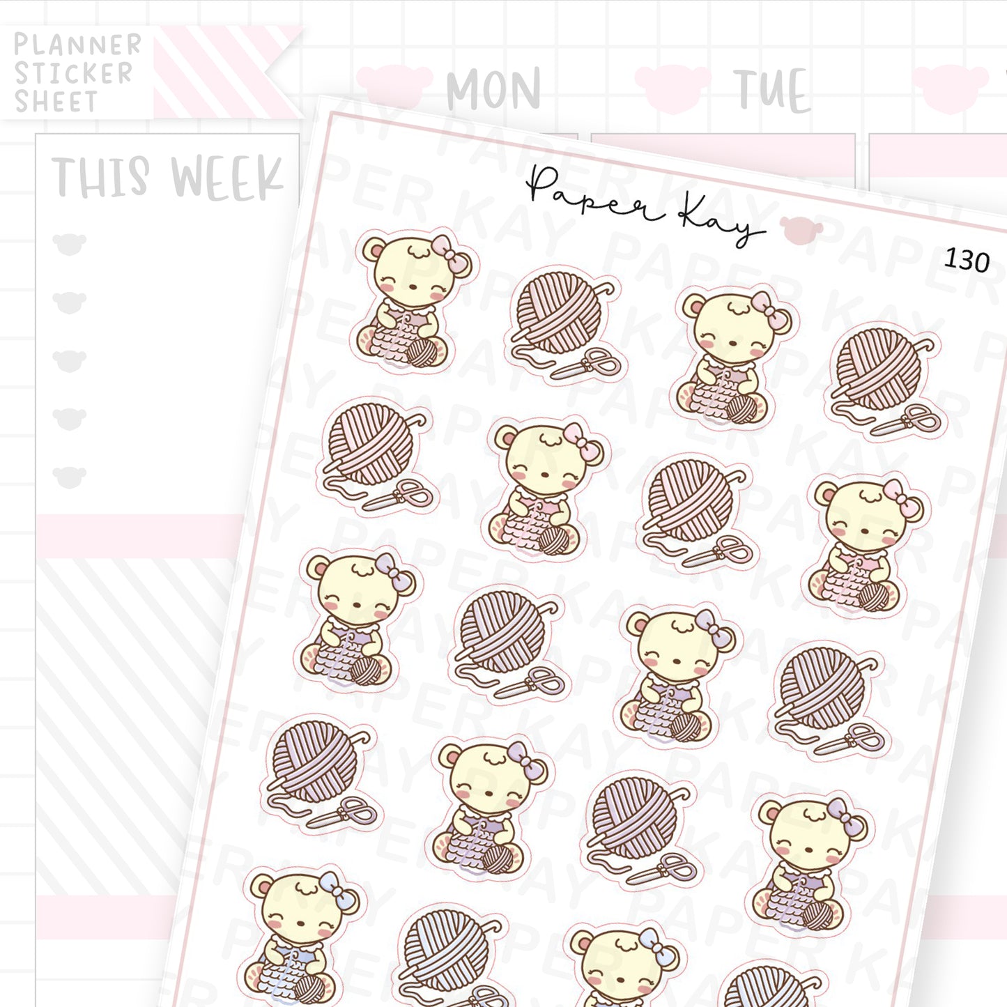 Crochet Sticker Sheet