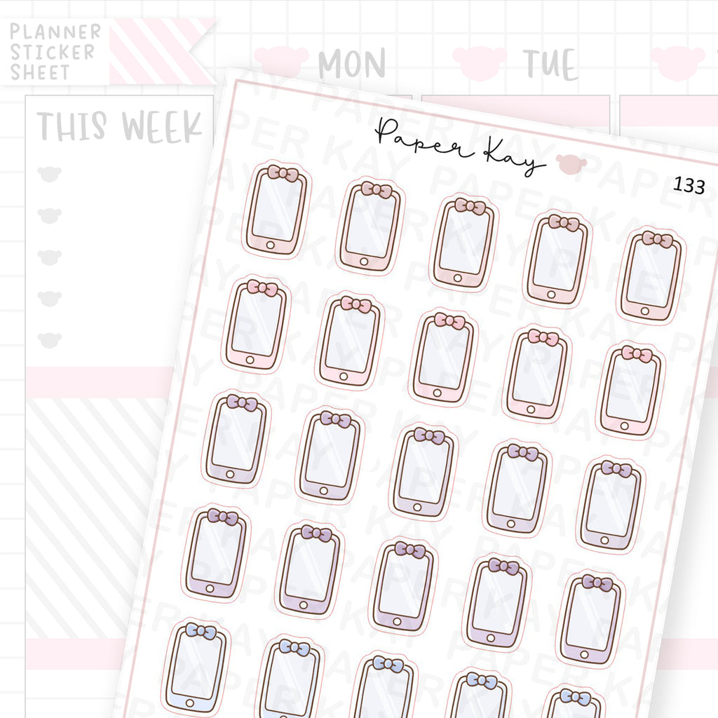 Mobile Phone Sticker Sheet