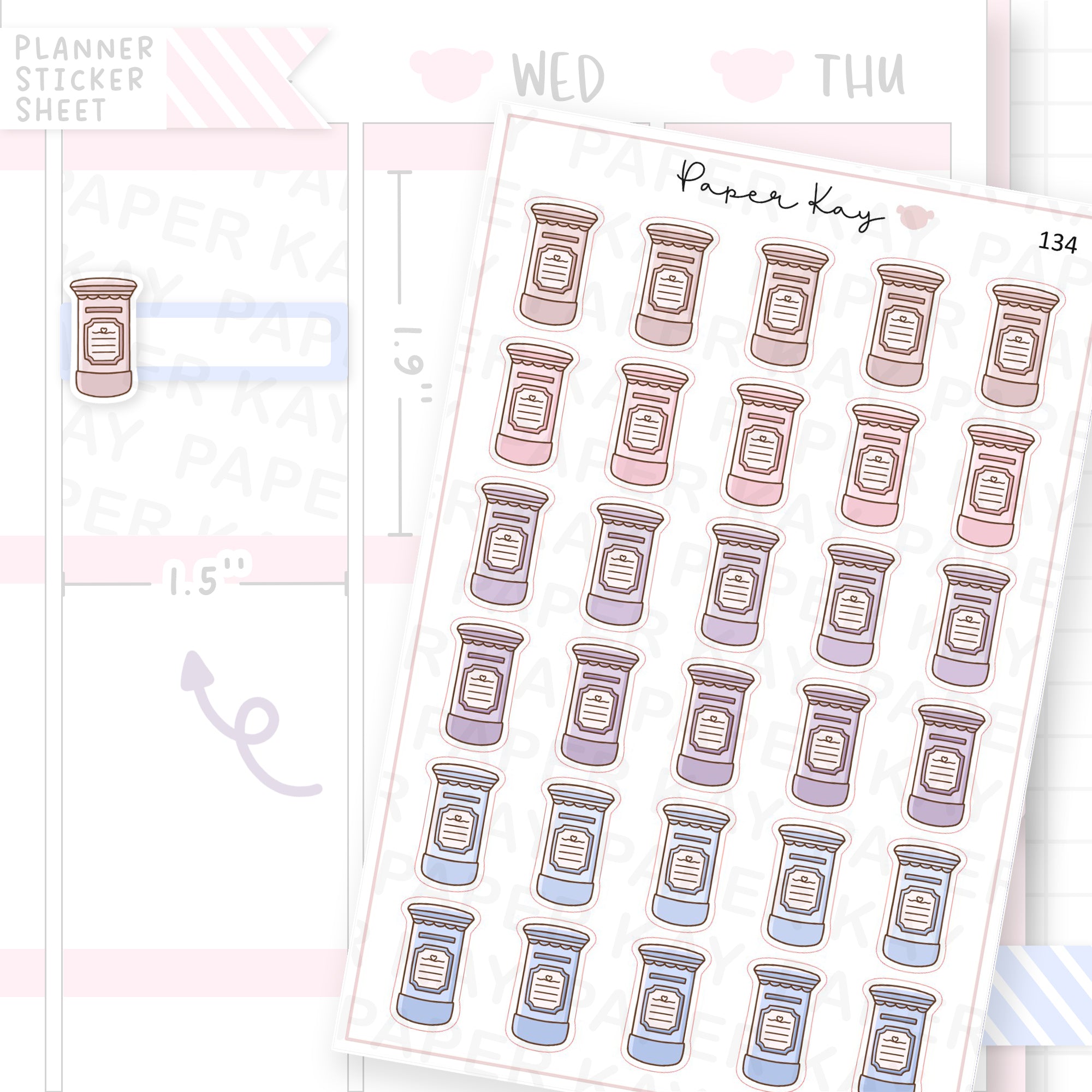 Post Box / Mailbox Sticker Sheet