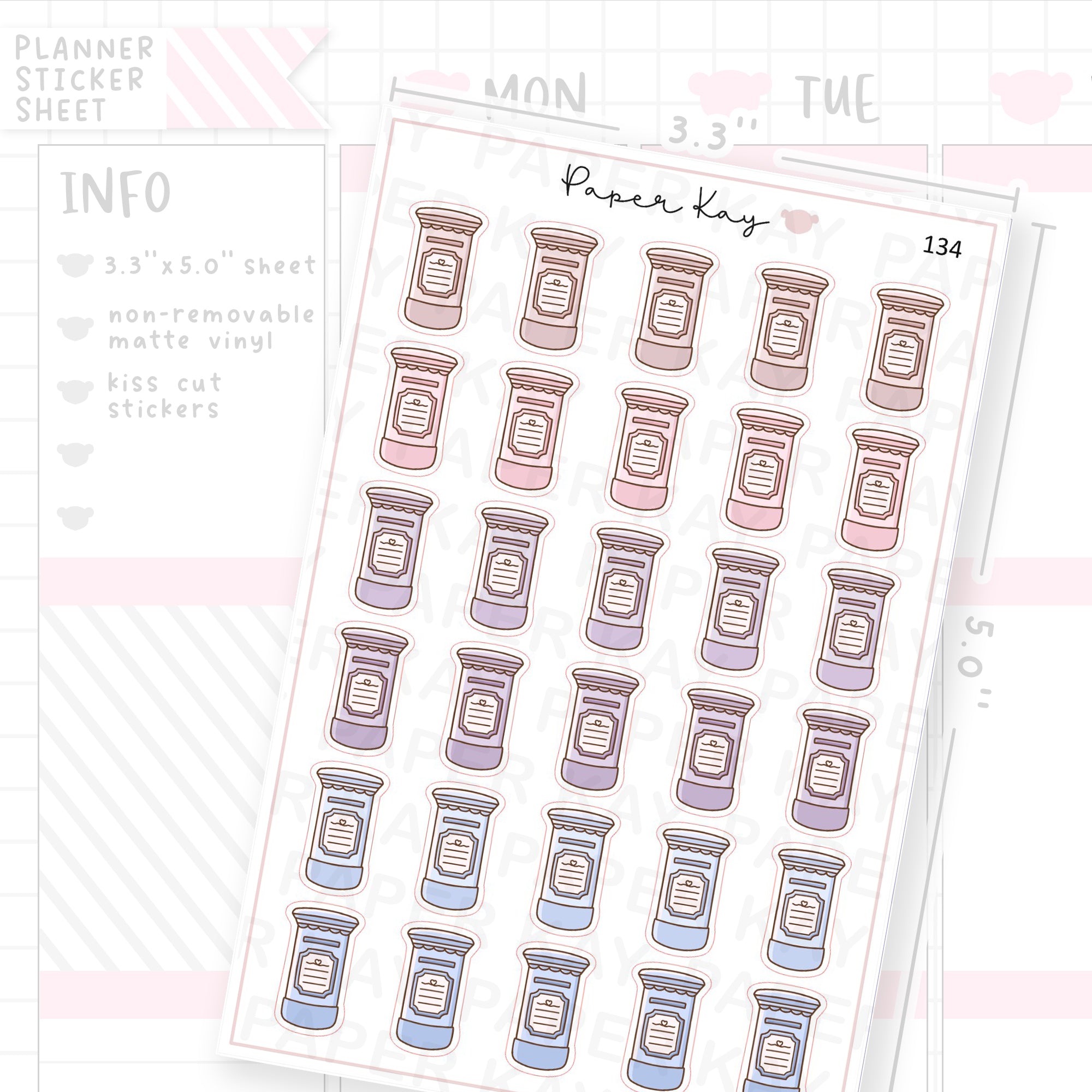 Post Box / Mailbox Sticker Sheet