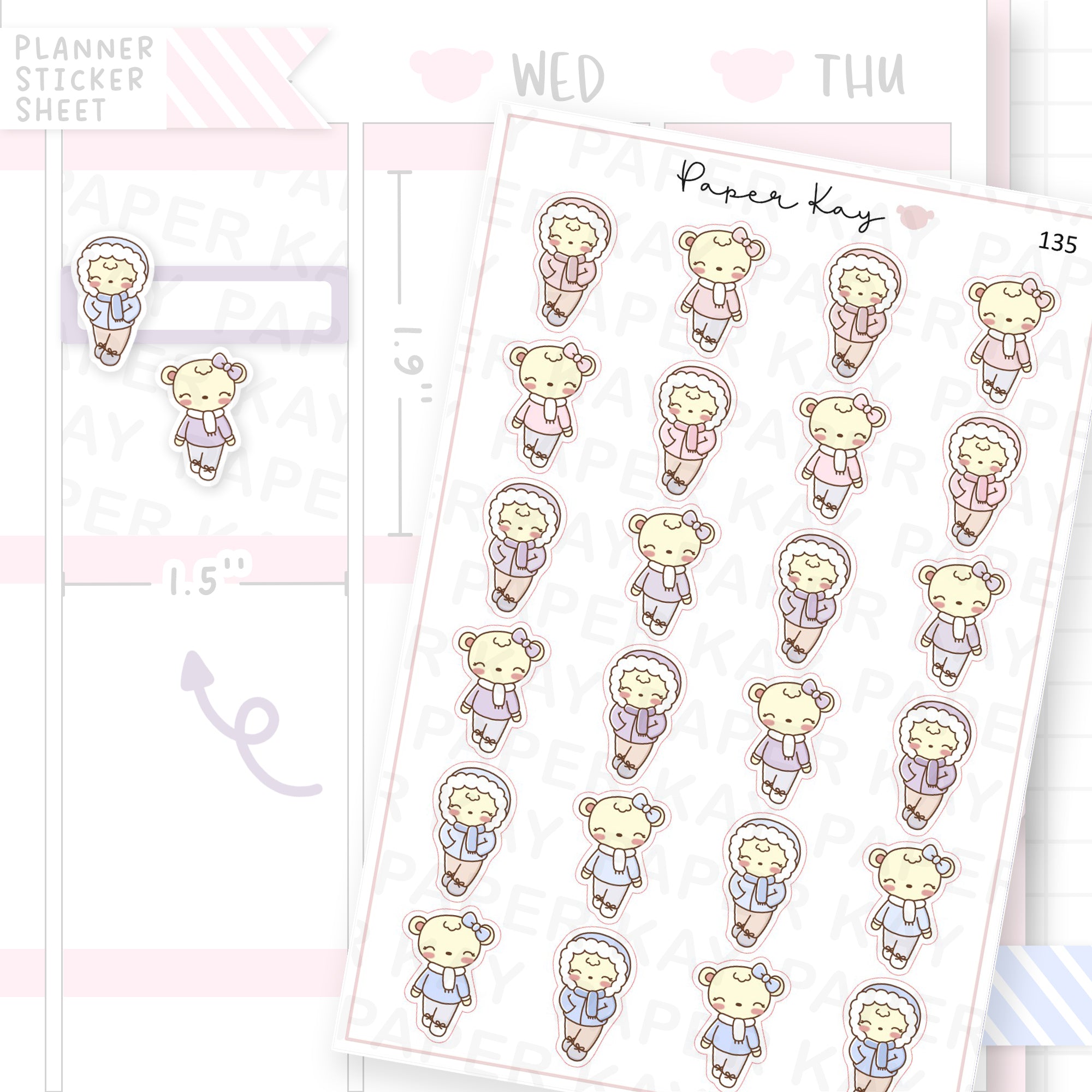 Winter Walk Sticker Sheet