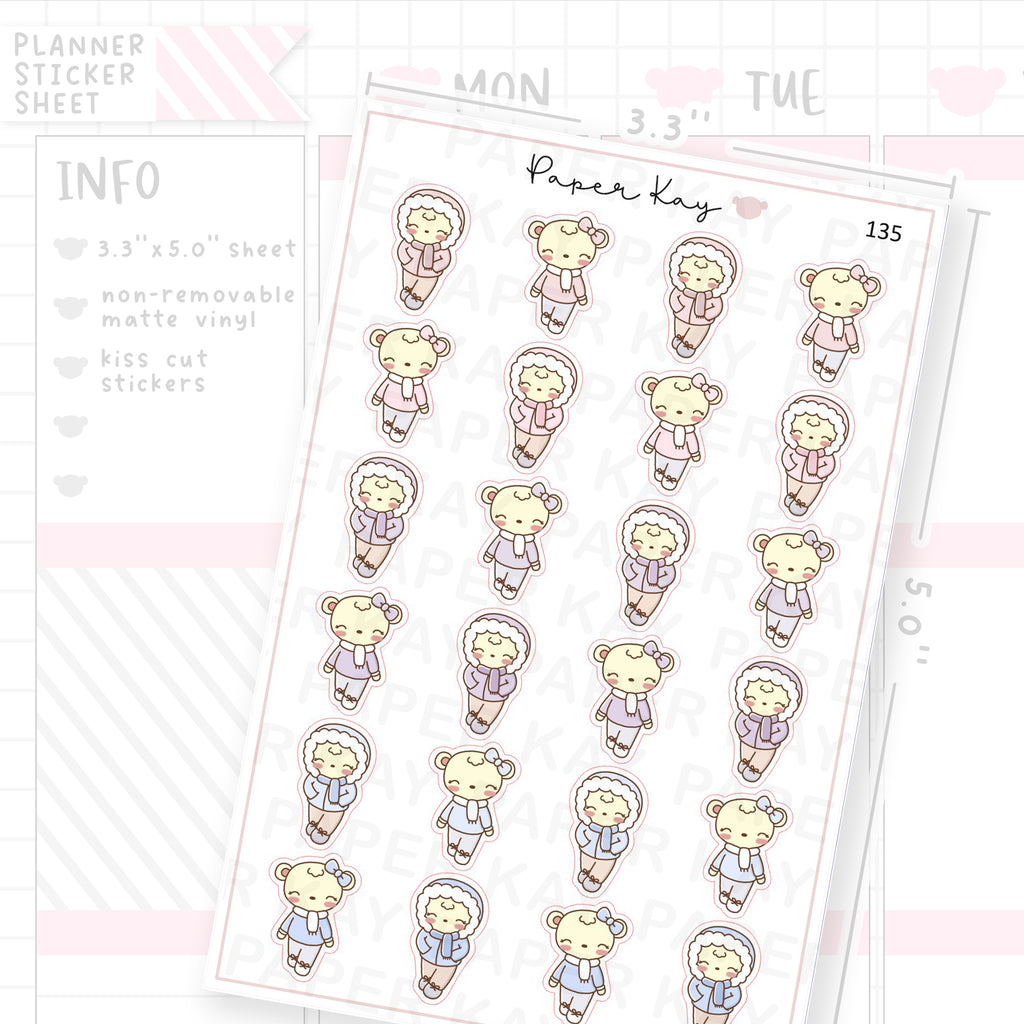Winter Walk Sticker Sheet