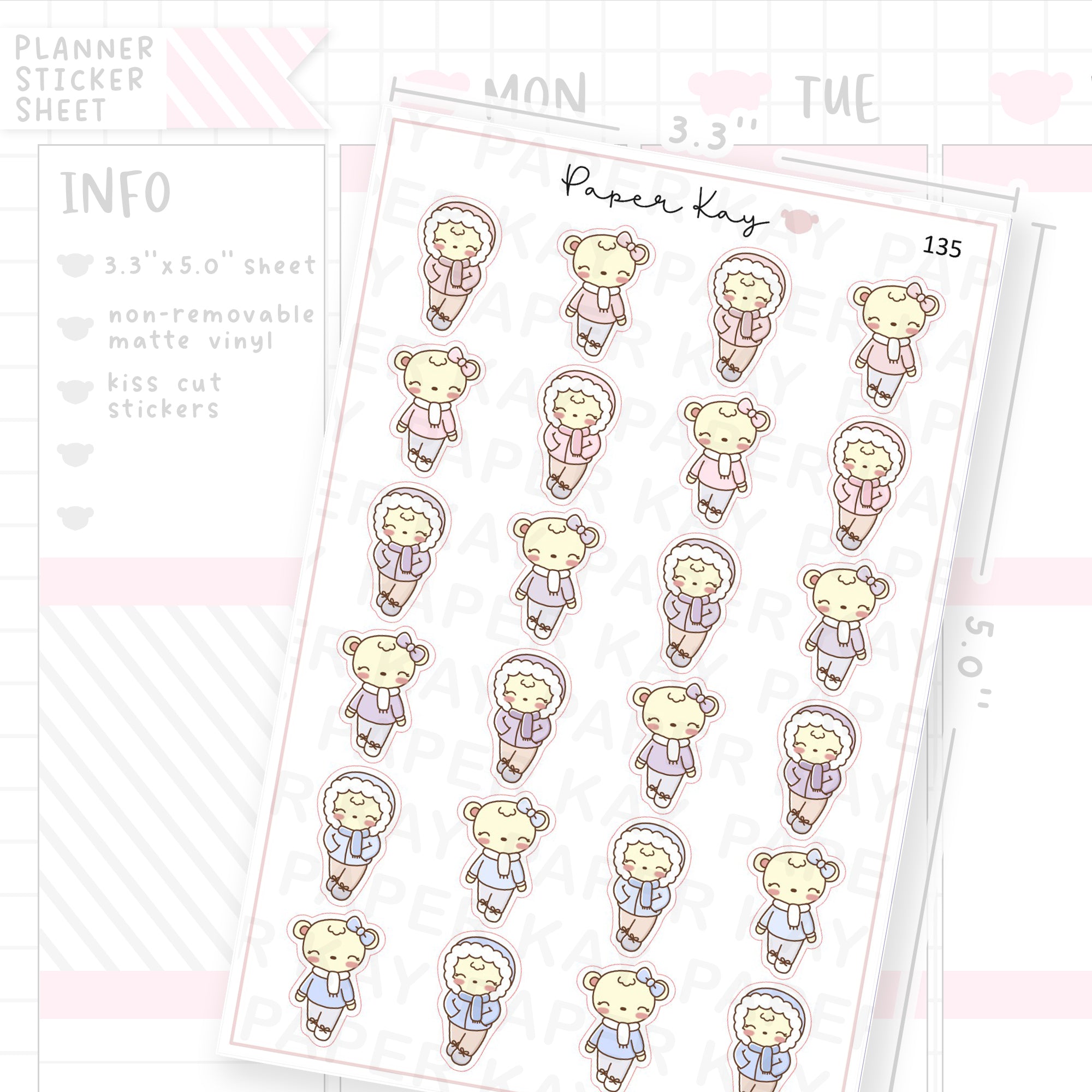 Winter Walk Sticker Sheet