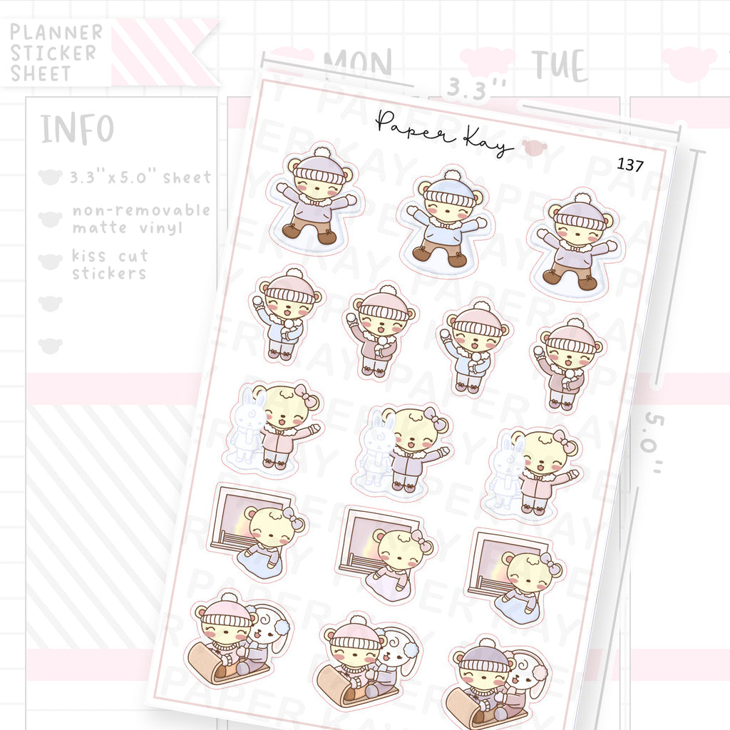 Fun in the Snow Sticker Sheet