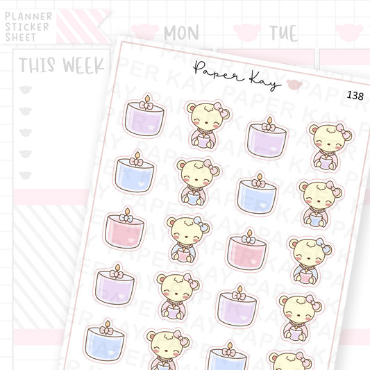 Candle Sticker Sheet